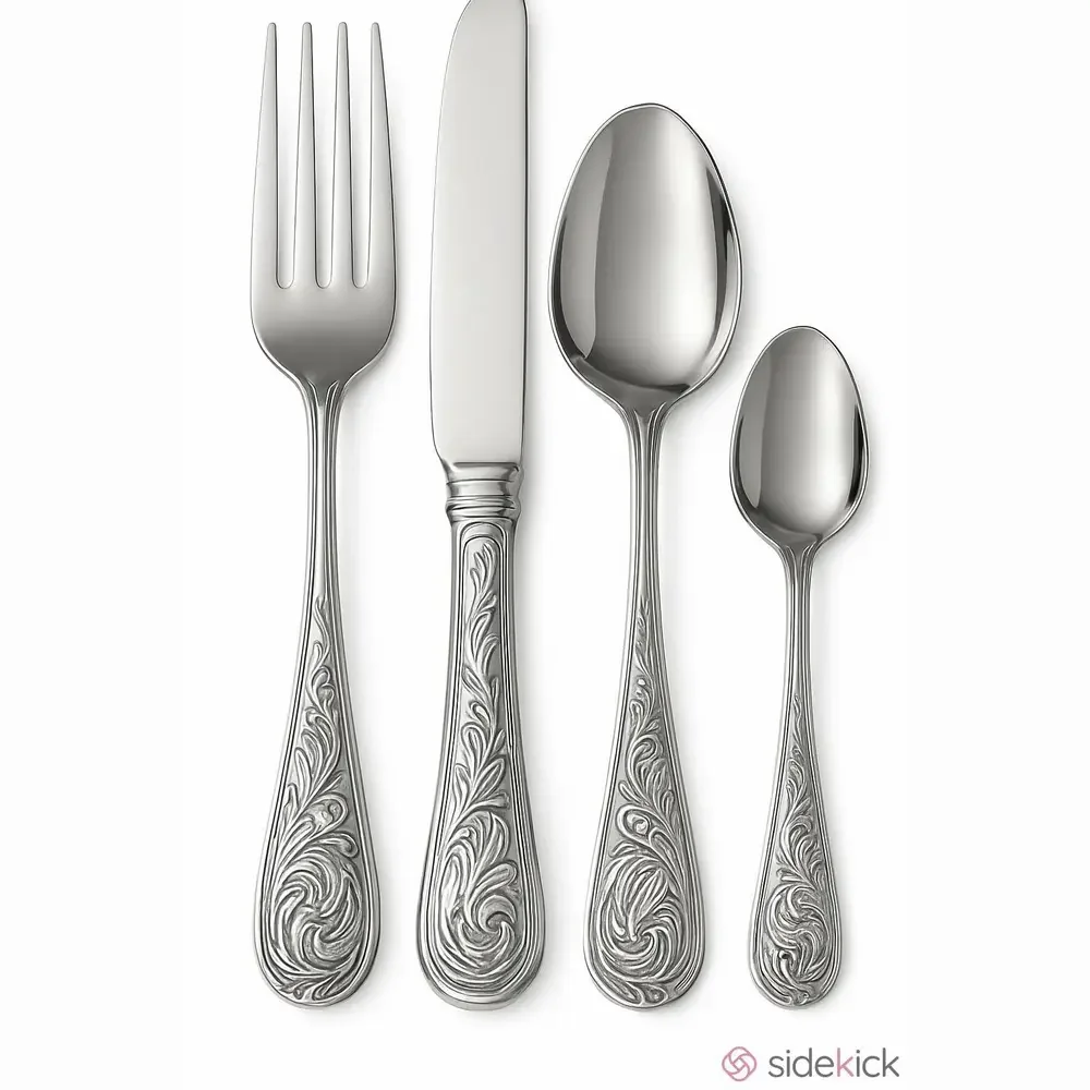 Ralph Lauren 4 set Replacement cutlery stainless Romance pattern pre owned.